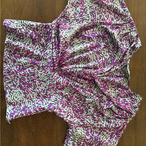 Cynthia Steffe Tops - Cynthia Steffe Purple and Gray Geometric Blouse